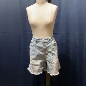J. Crew High Rise Button Fly Denim shorts
